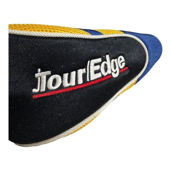 Tour Edge Jr Golf Driver Head Cover Blue and Yellow Embroidered VGUC - Picture 5 of 7